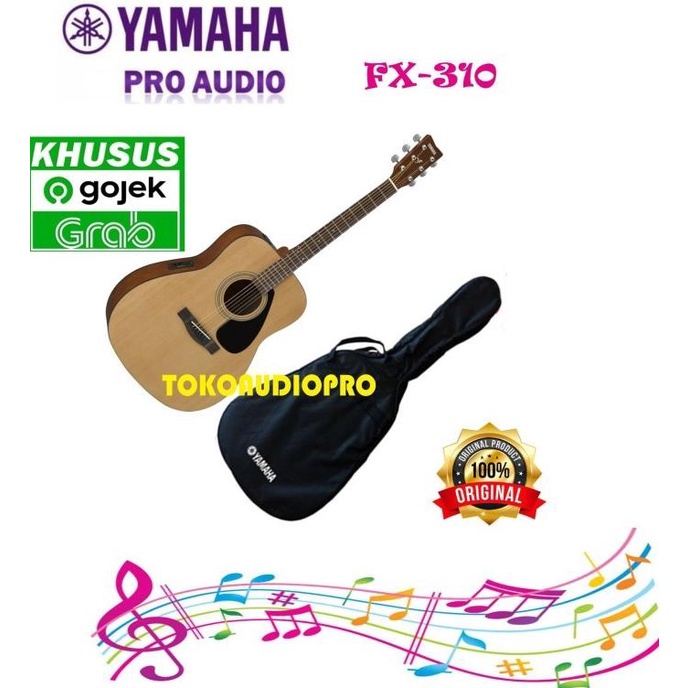 Yamaha Fx310 Fx-310 Gitar Akustik Elektrik Original Abuzahasim