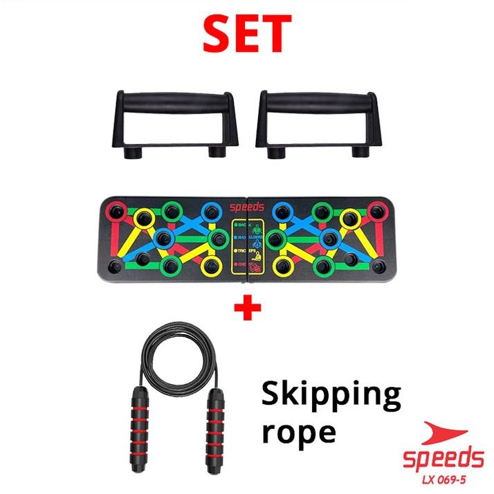 SPEEDS Push Up Board Alat Olahraga Push Up Stand Push Up Alat Gym Training Exercise Trainer Rack 069-5-069-5 PUSH UP BOARD