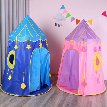 Tenda Anak Castle Tinggi Model Mongolia Kerucut Tenda Pensil Kids Portable RS08