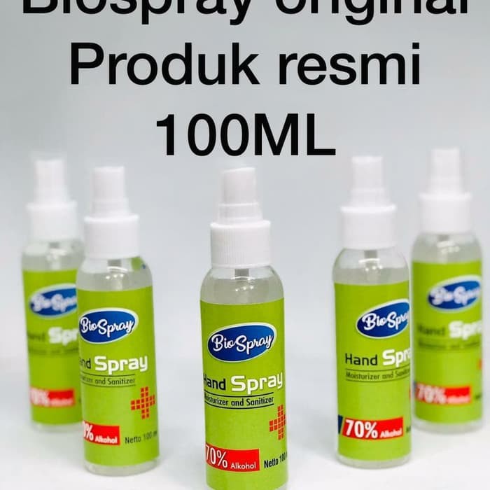 BIO SPRAY HAND SPRAY MOISTURIZER AND SANITIZER CLEAN HEALTHY 100ML