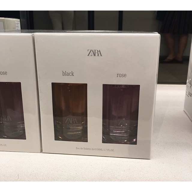 parfum zara black & rose (isi 2pcs)