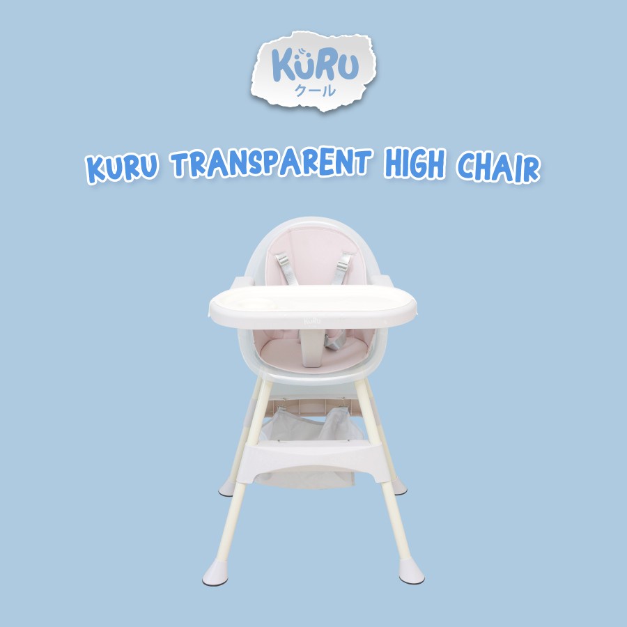 KURU 3in1 High Chair | Kursi Makan Bayi Leather Booster Low HC-8953