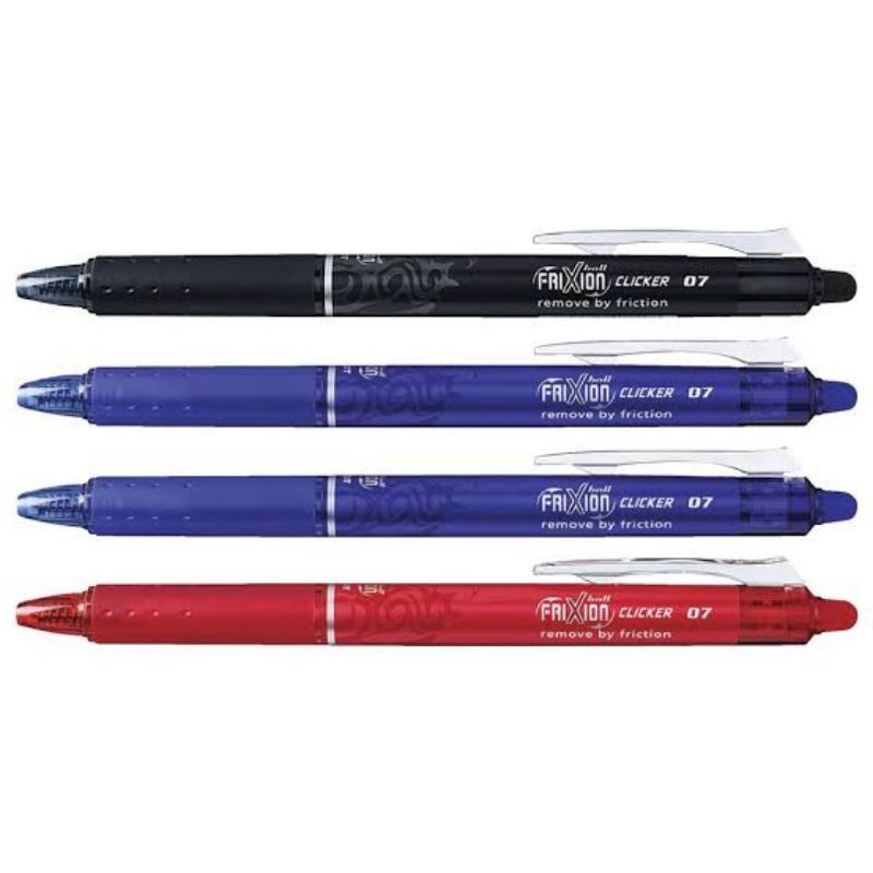 

Pulpen Pilot Frixion BLRT-FR7 0.7mm Erasable Ballpoint Tinta Hitam/Biru