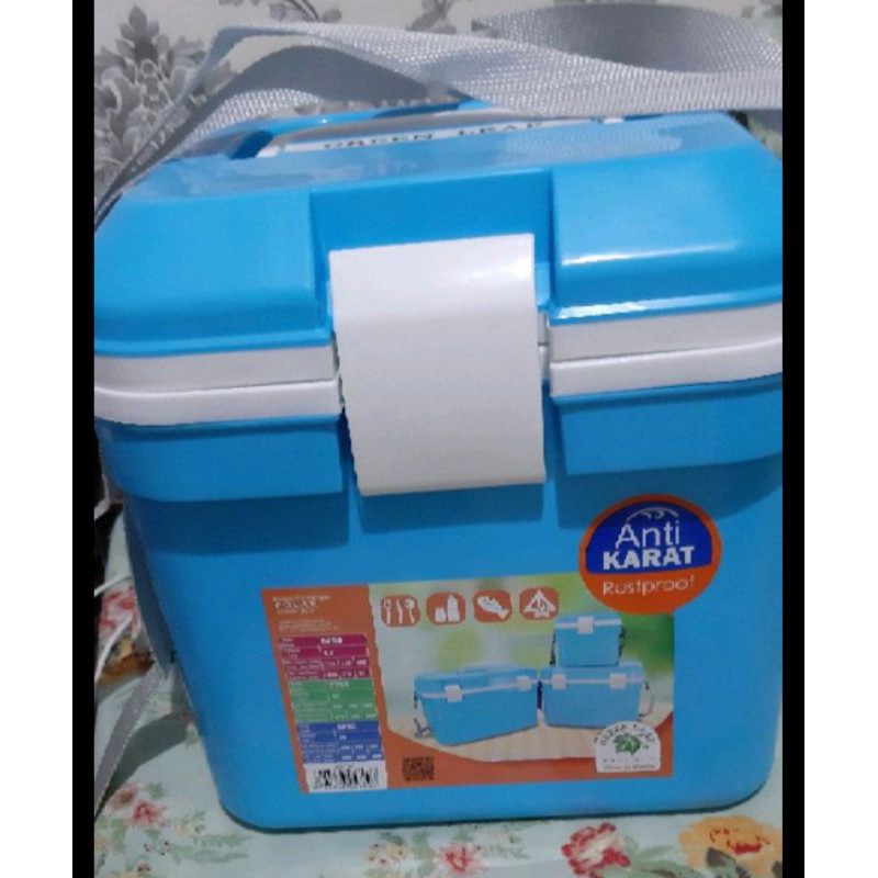 COOLER BOX 6.5 LITER GREEN LEAF 5790 Mirip Marina 6S Lion Star / COOL BOX / KOTAK PENDINGIN MAKANAN / TERMOS ES Plastik