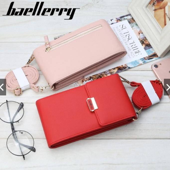 Tas Dompet HP Wanita Kulit Import Dompet Selempang Cewek Original