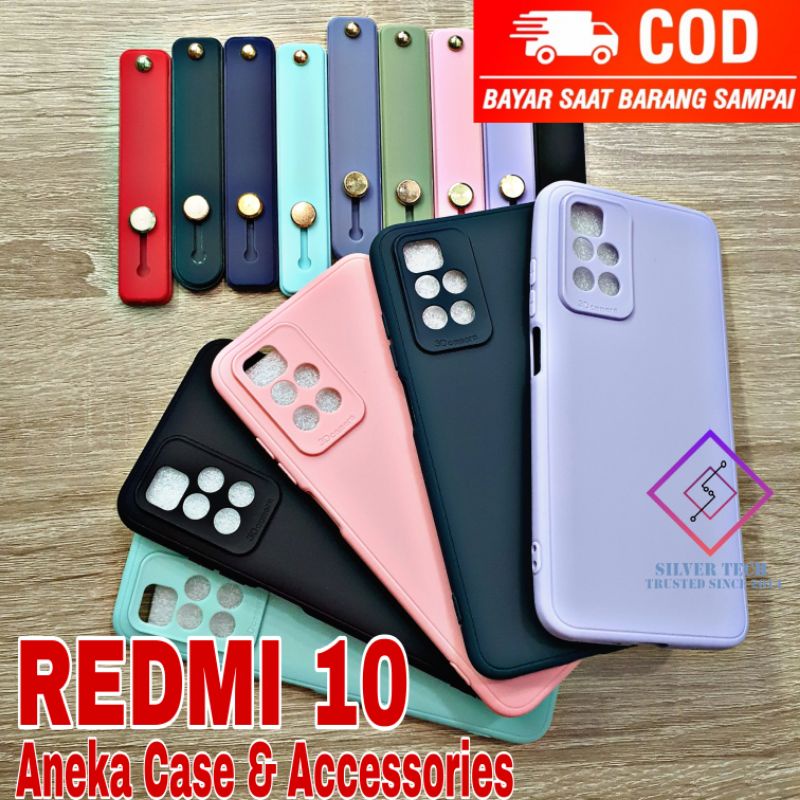 Silvertech Case List Kartu Redmi 10 Kesing Softcase Temperglass Silikon Redmi 10 Slot kartu