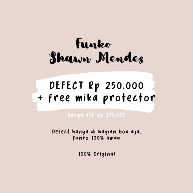 Funko Pop Shawn Mendes (defect box)