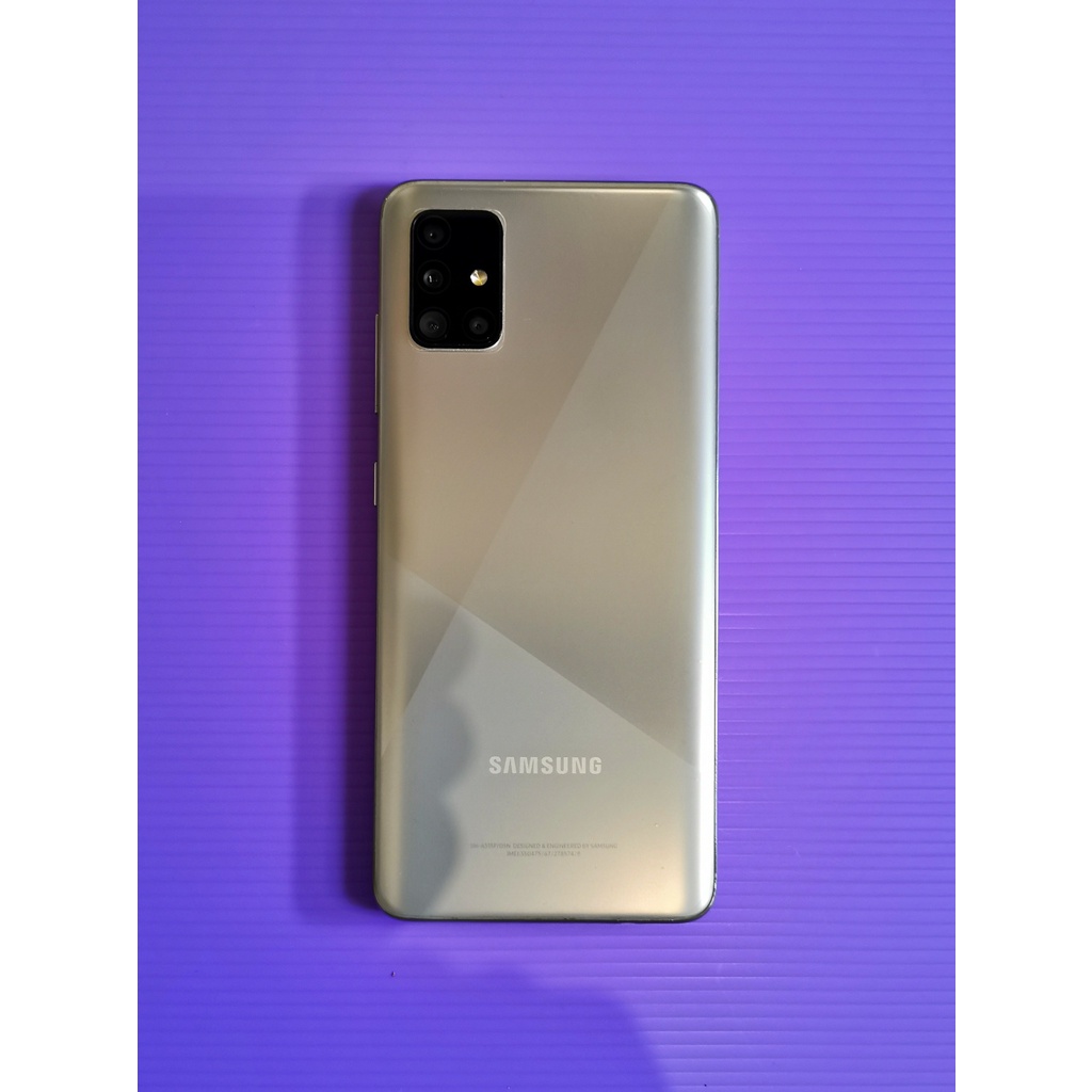 Samsung A51 dualsim 4G Silver 8 128 GB-second batangan-lumayan mulus normal