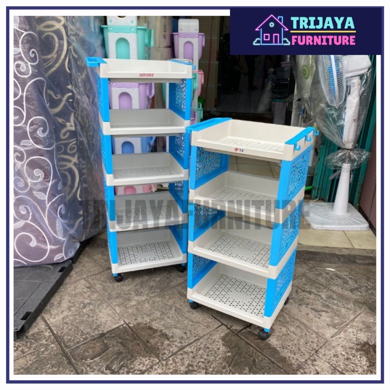 Rak Serbaguna Aoyama / Rak Susun Plastik / Rak Plastik Susun 4/5