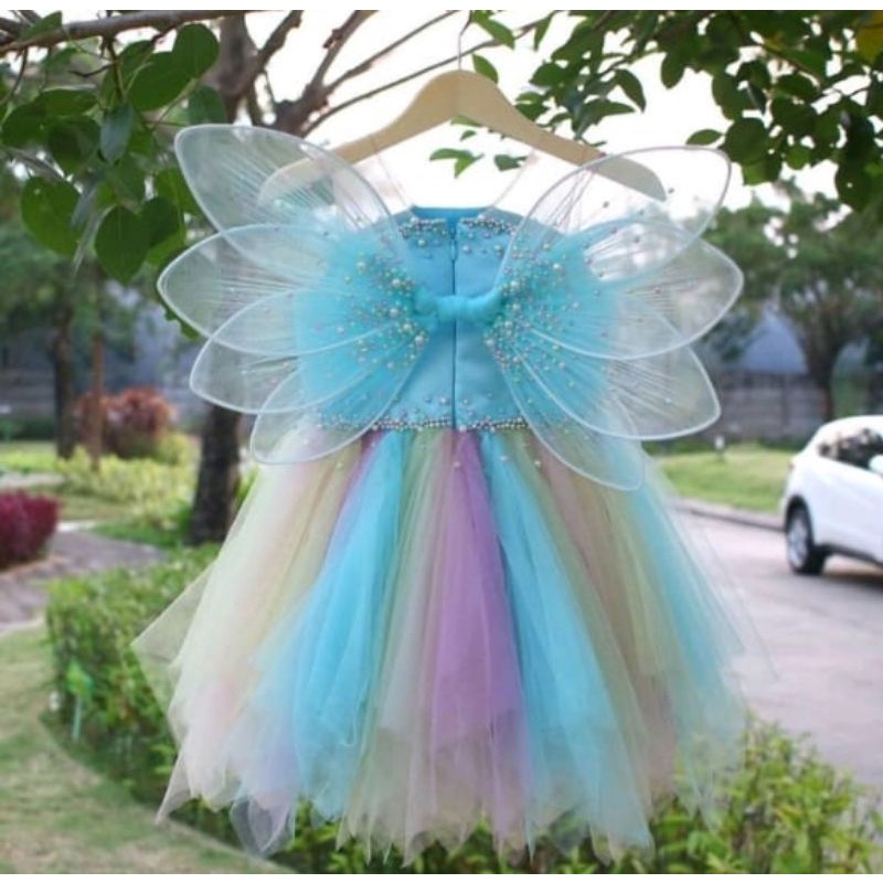 gaun tingkerbell dress bayi neychan