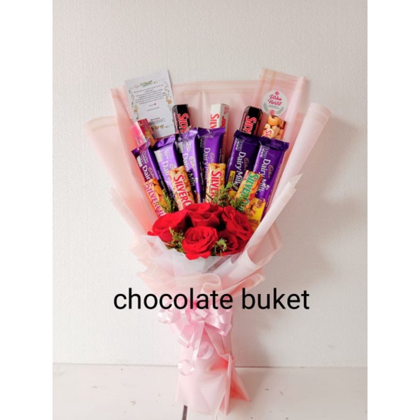 

hand buket coklat