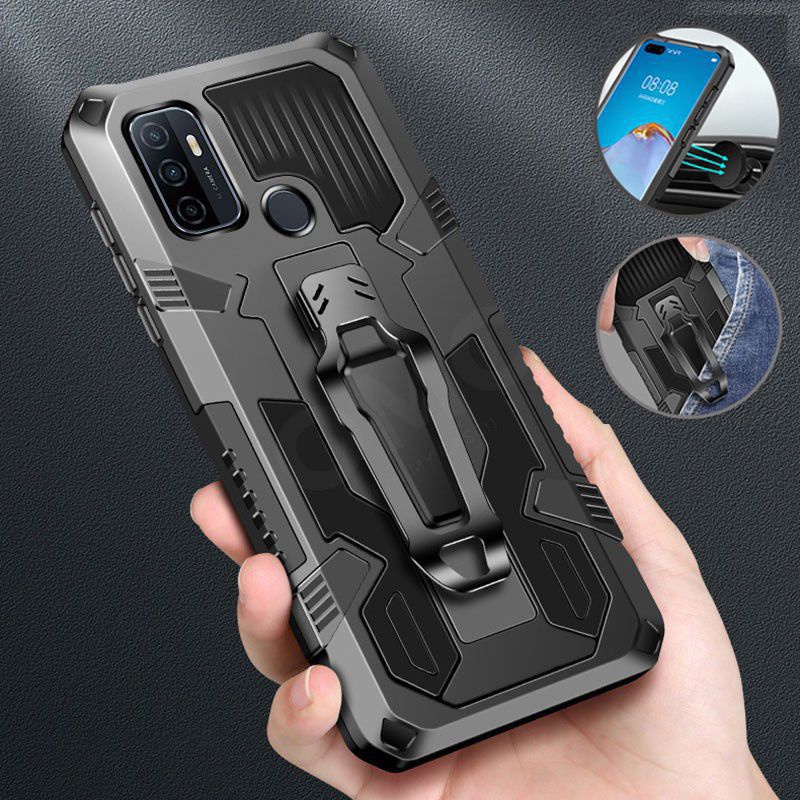 Hard Case Infinix Smart 4 / Smart 5 / Smart 6 / Hot 9 / Hot 9 Play / Hot 10 / Hot 10S / Hot 10 Play / Hot 11 / Hot 11S Nfc / Hot 11 Play / Note 10 Pro Case H8 I-Crystal Transformer Robot Ironman Kickstand