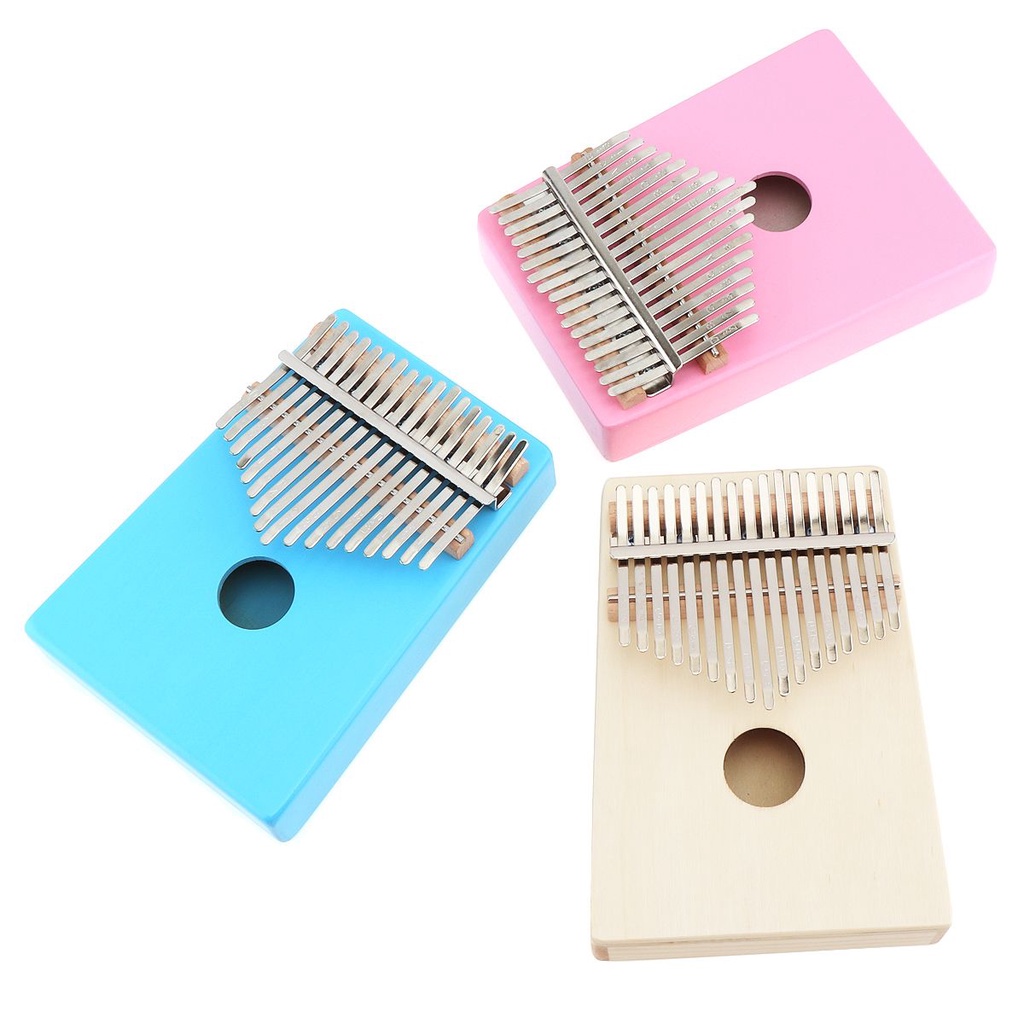 Kalimba Piano Jempol 17 Kunci Bahan Kayu Pinus 3 Warna