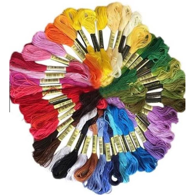 Embroidery Thread - Set Benang Sulam 50 Warna