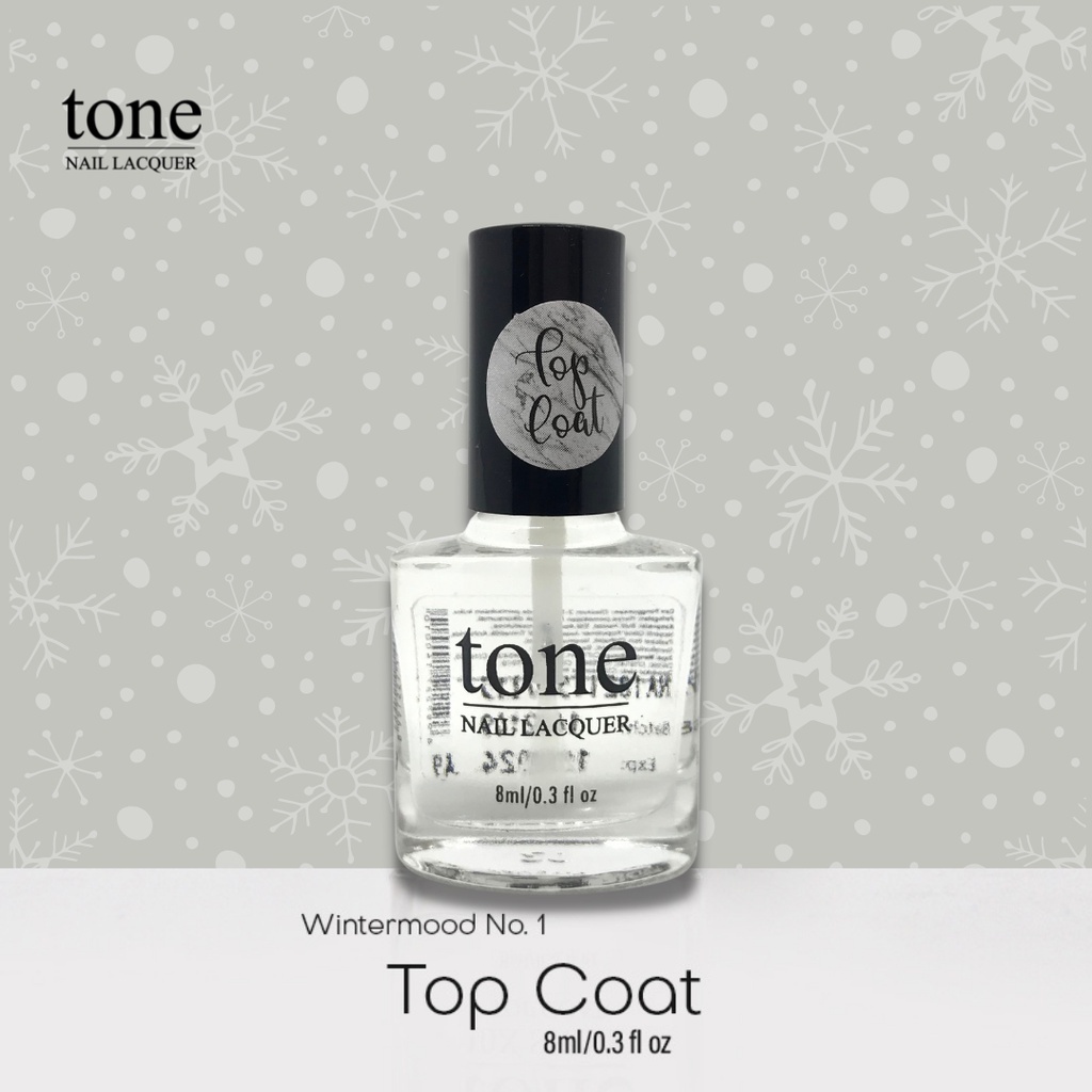 Kutek TONE Nail Polish BPOM Top Coat, Base Coat, Kutek Bening