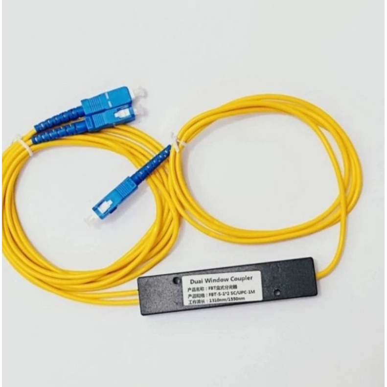 Fiber optik/FO passive Splitter/PLC spliter micro 1:2 SC UPC