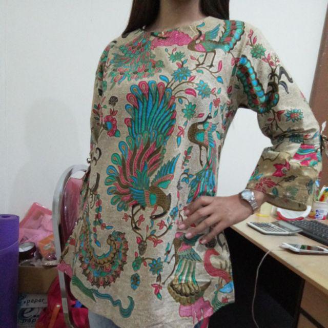 Maura Couple - Sania Ruffle Batik Couple Ori Ndoro Jowi Garansi Termurah Shopee - Batik Modern Solo