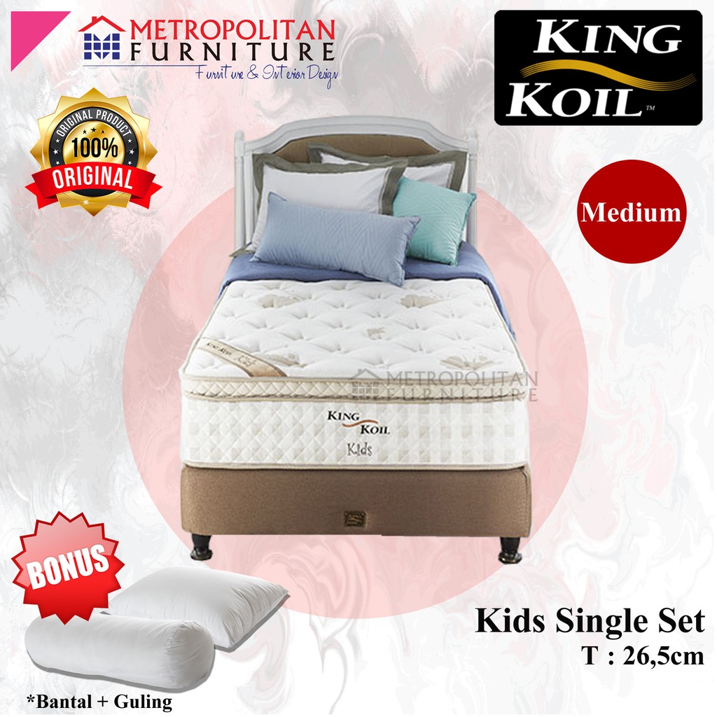 Kasur Springbed King Koil Kids Single FULL SET Spring bed matras