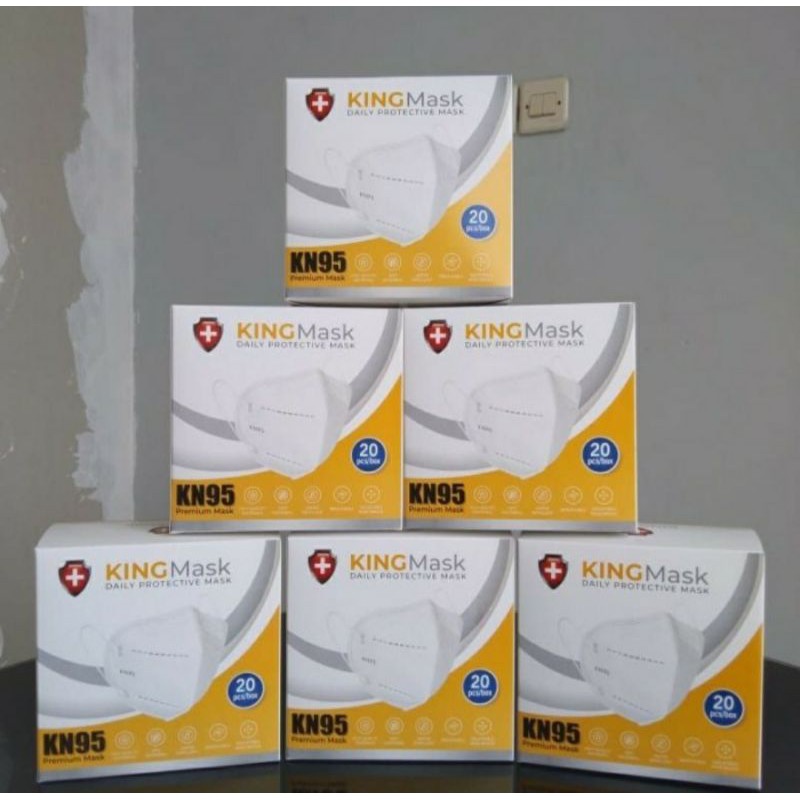 KN95 1 BOX ISI 20PCS 5PLY MASKER KN95 MEDICAL GRADE KING KF94 KN 95 1 BOX ISI 20 PCS