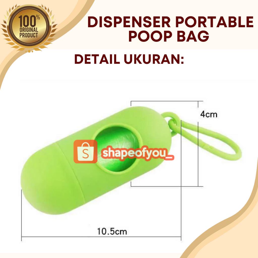 Poop Bag Dispenser Gantungan Tempat Kantong Sampah Wadah Gantungan Poop Bag