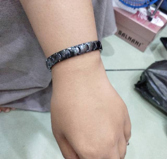 Gelang Keramik Tungsten / Gelang Kesehatan / gelang pria / gelang wanita / tungsten high quality