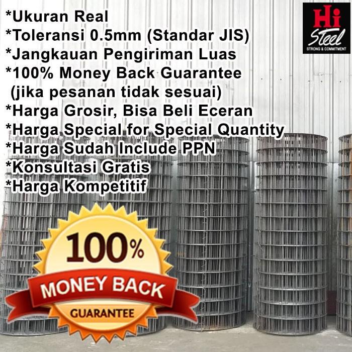 Besi | Wiremesh Roll Jis M4 - 150 X 150 - 2.1M X 54M