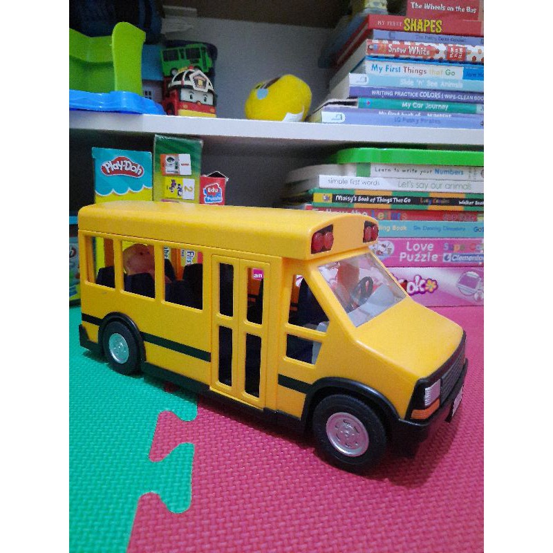 Original Playmobil School Bus Preloved Mainan Mobil Bis Sekolah Lego not ELC Leapfrog Vtech