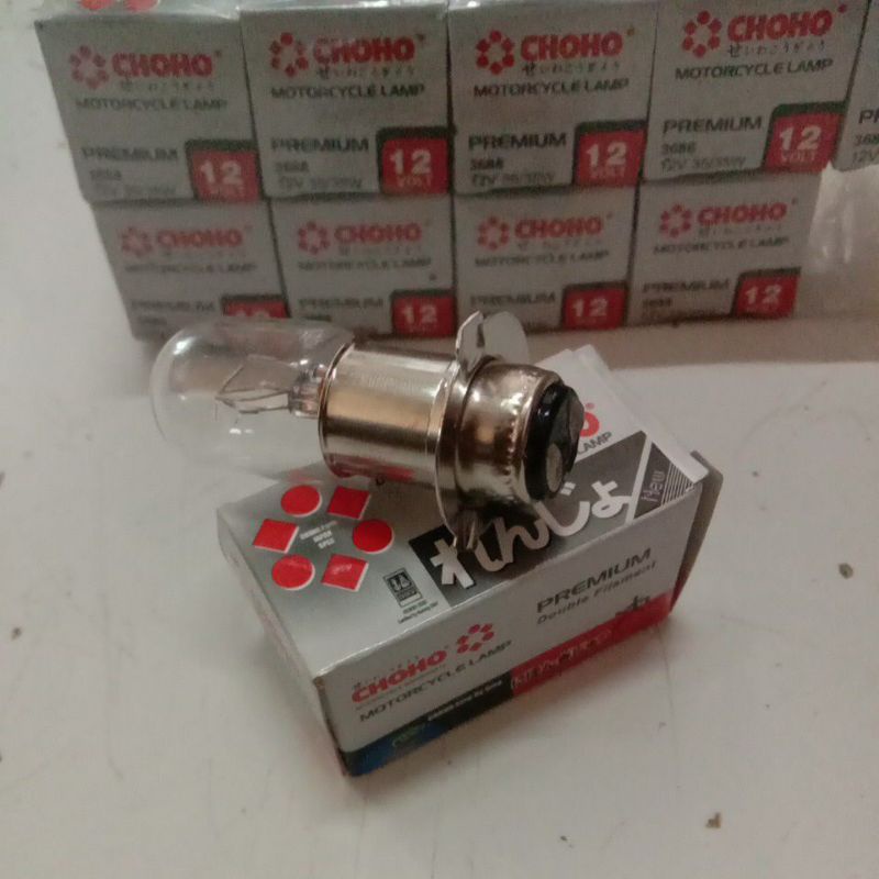 BOHLAM BOLA LAMPU DEPAN KAKI 3 12V 35W MOTOR SUPRA X X100 100 OLD LAMA CHOHO