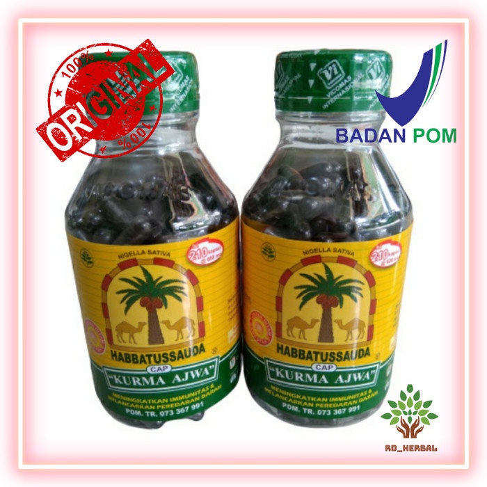 

Habbatussauda Cap Kurma Ajwa 210 kapsul - Vicomas