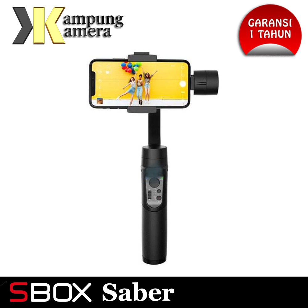 SBOX Saber Gimbal - 3 Axis Smartphone Stabilizer Garansi Resmi 1 Tahun