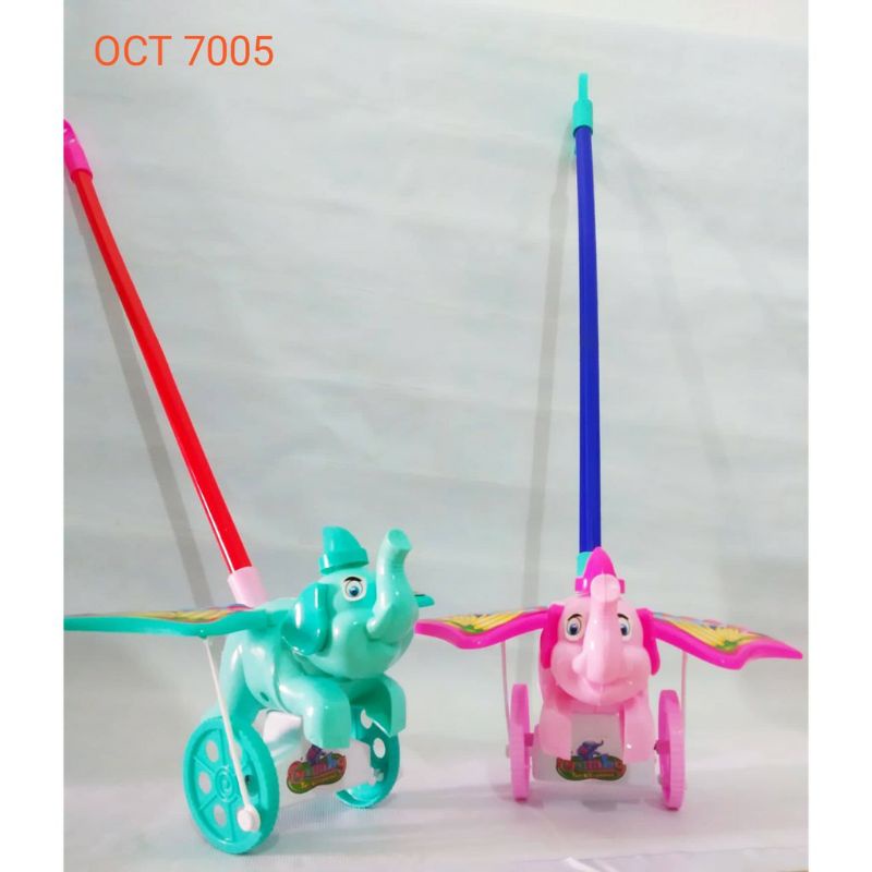 Mainan Gajah Dorong | Mainan Pesawat Dorong | Mainan Tongkat Dorong Balita