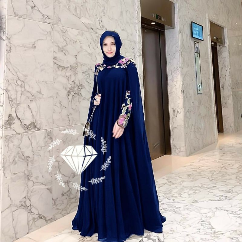 Model Baju Gamis Brokat Pesta Muslim Terbaru Di Tahun 2020 2021 Shopee Indonesia