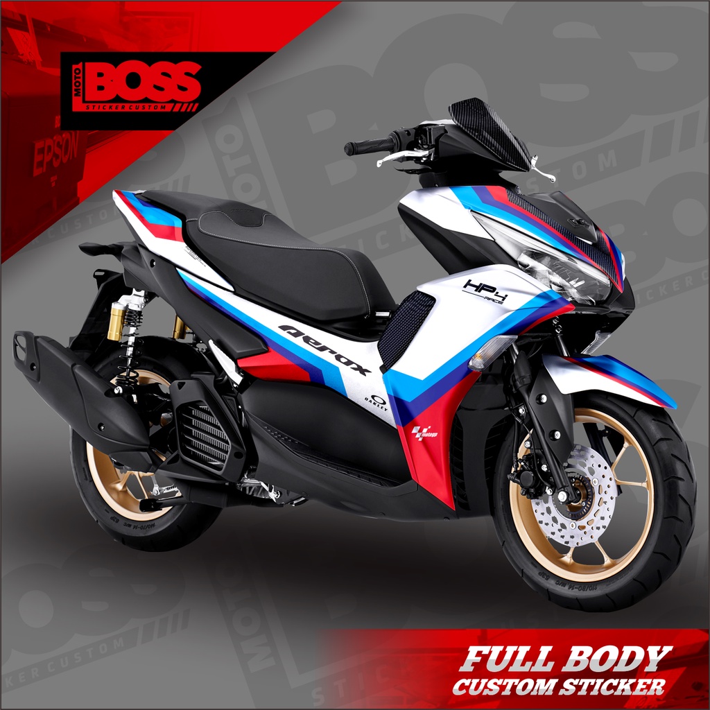 Decal Sticker Yamaha Aerox 155 Connected 2021 2022 Full Body Sticker Decal Aerox 155 Connected Dekal