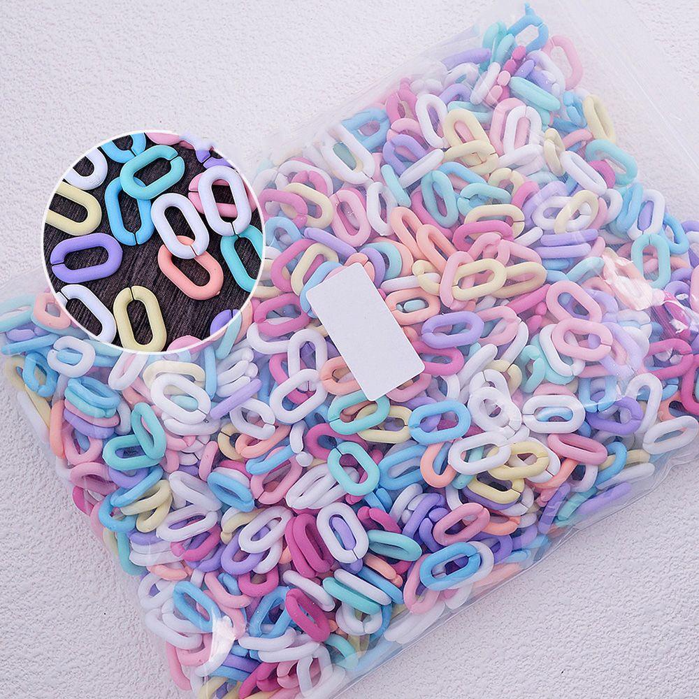 AUGUSTINA Augustina Nail Art Cincin Gesper Frosted Irregular Lingkaran Cincin Pesona DIY Hiasan Kuku