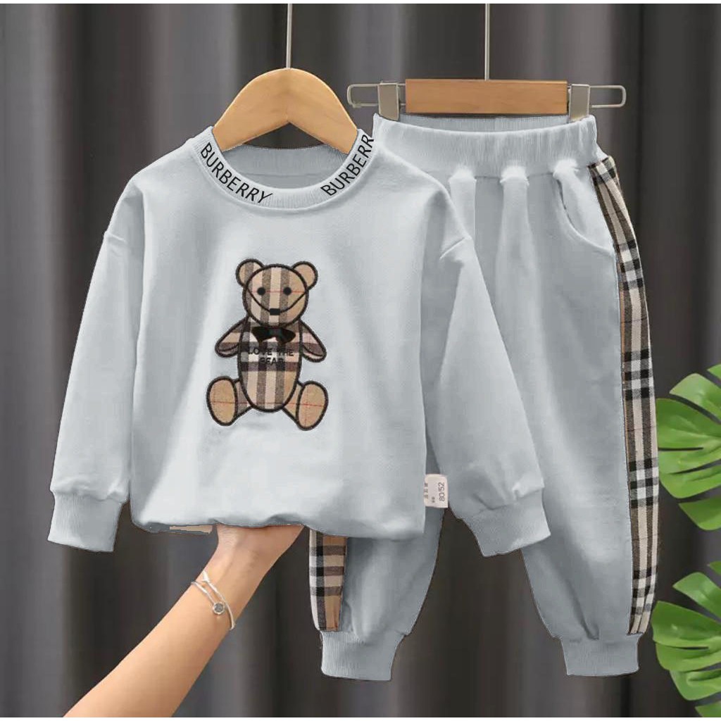 COD/SWEATER ANAK PANDA BURBELY 1-5 TAHUN SETELAN ANAK PEREMPUAN SETELAN ANAK LAKI LAKI SETELAN ANAK