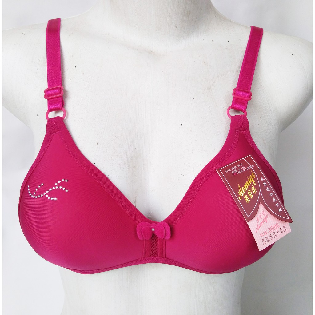 bra aomiqi permata cup kecil size 34 36 38 / tanpa kawat penyangga / bra fashion wanita