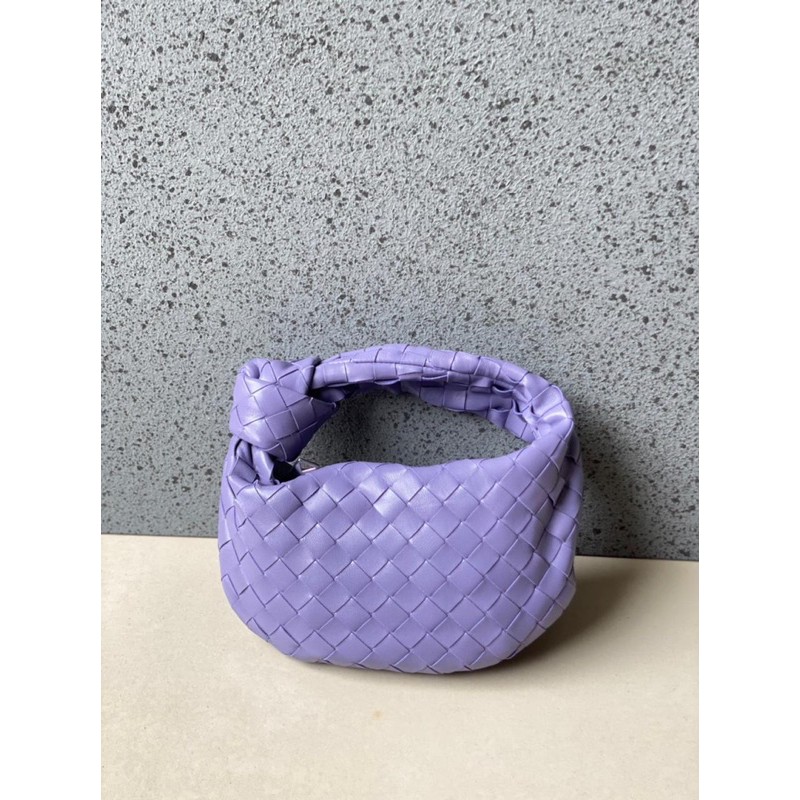 Bottega Veneta Mini BV Jodie Shoulder Bag in Lilac