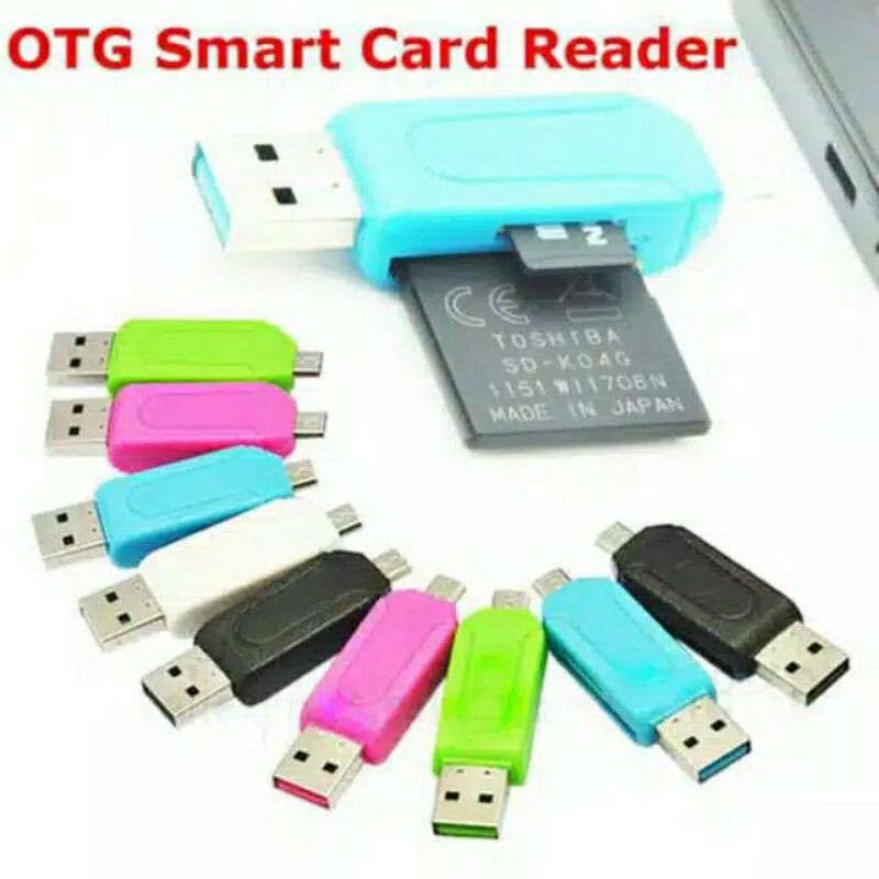 Card Reader OTG 2in1 USB + Micro / USB Transfer Data HP 2 SLOT