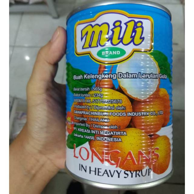 

Mili Brand Buah Kelengkeng Dalam Larutan Gula / Longan Kalengan / Buah Lengkeng Kaleng