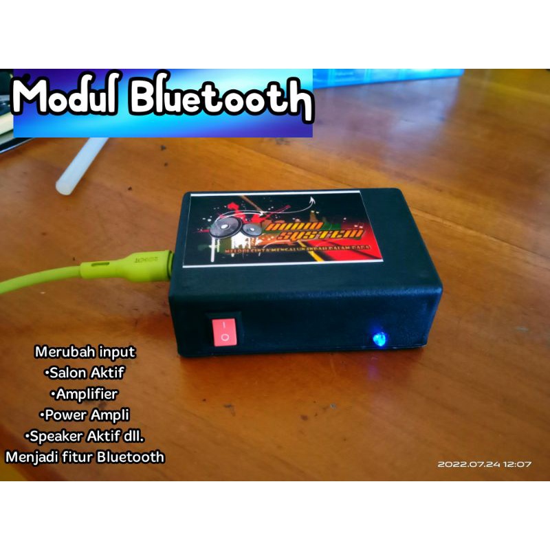 Modul Bluetooth CA-6928  ke Salon_Amplifier_Speaker (aktif)