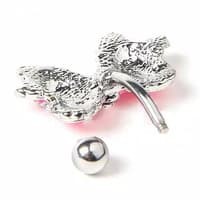 RBI Anting Perut Pita Polkadot Stainless Steel Navel Body Piercing