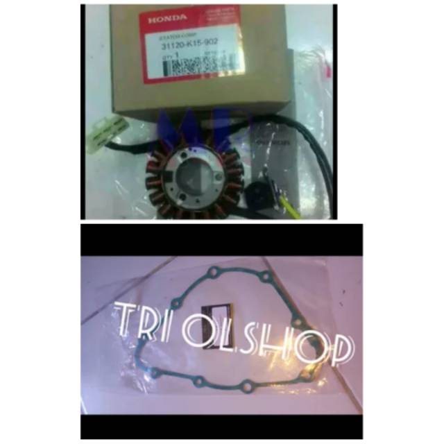 Spul cb150r old lama spull + paking perpak mahnet cb150 r packing magnet kiri mahnit cb 150r cb 150