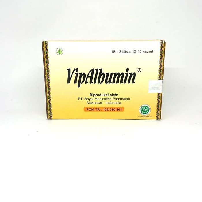 D2D7 |  vip albumin kapsul ekstrak ikan gabus perbox ( 3 strip @ 10 kapsul )  | DDM27t