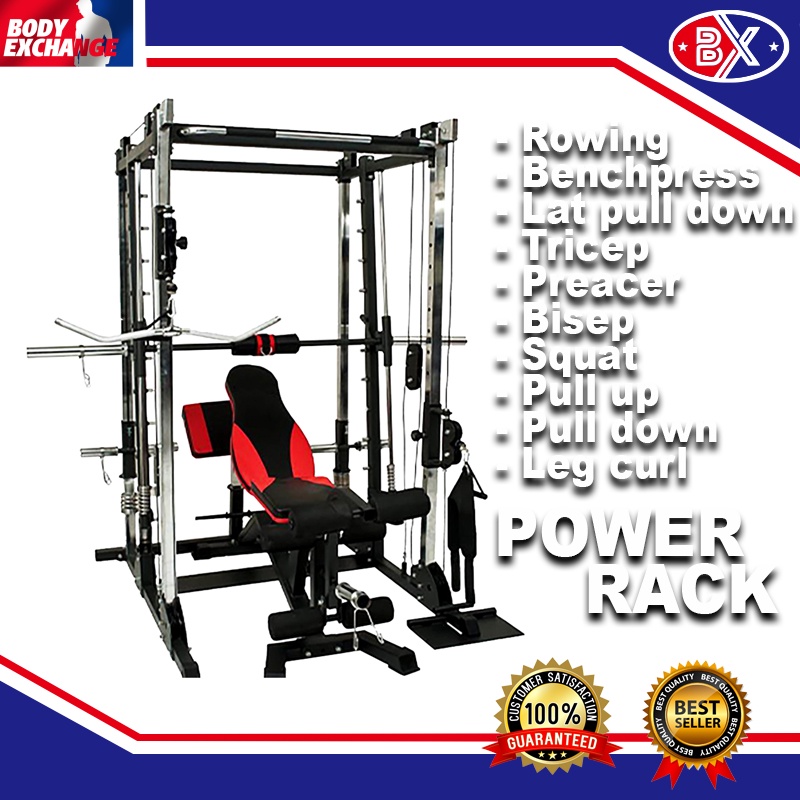 Home Gym POWER RACK Original - Alat Fitness - Alat Olahraga - Alat Gym Rumah - Alat Gym Rumah