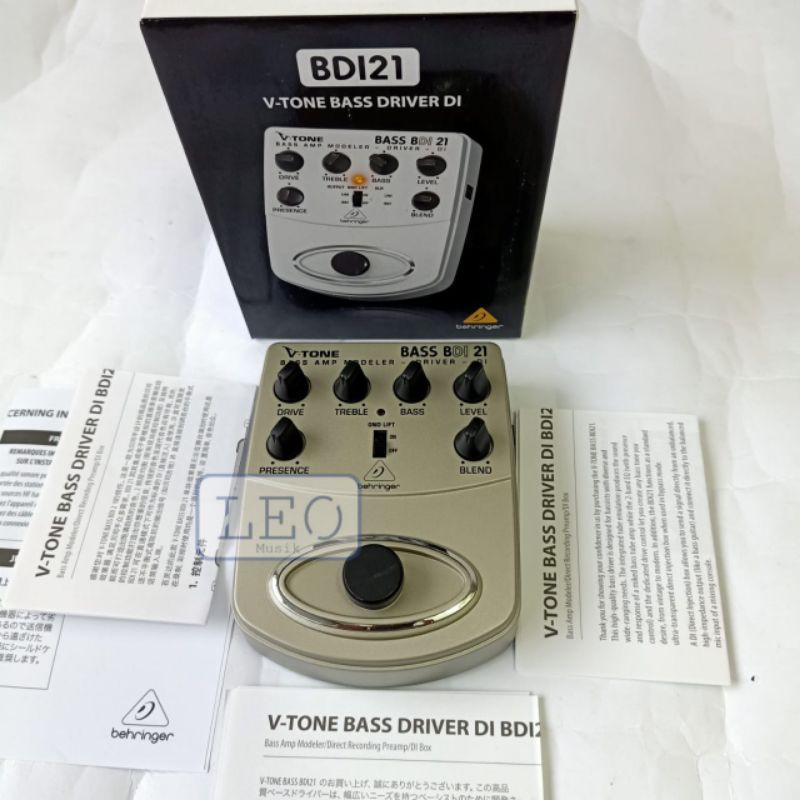 EFEK GITAR BEHRINGER BDI21 BDI 21 VTONE BASS DRIVER DI ORIGINAL