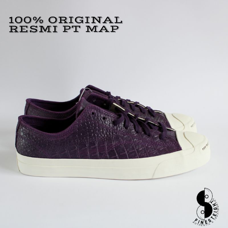 Converse JP Jack Purcell Pro Leather x Pop Trading Company Grand Purple/Black Original 170544C