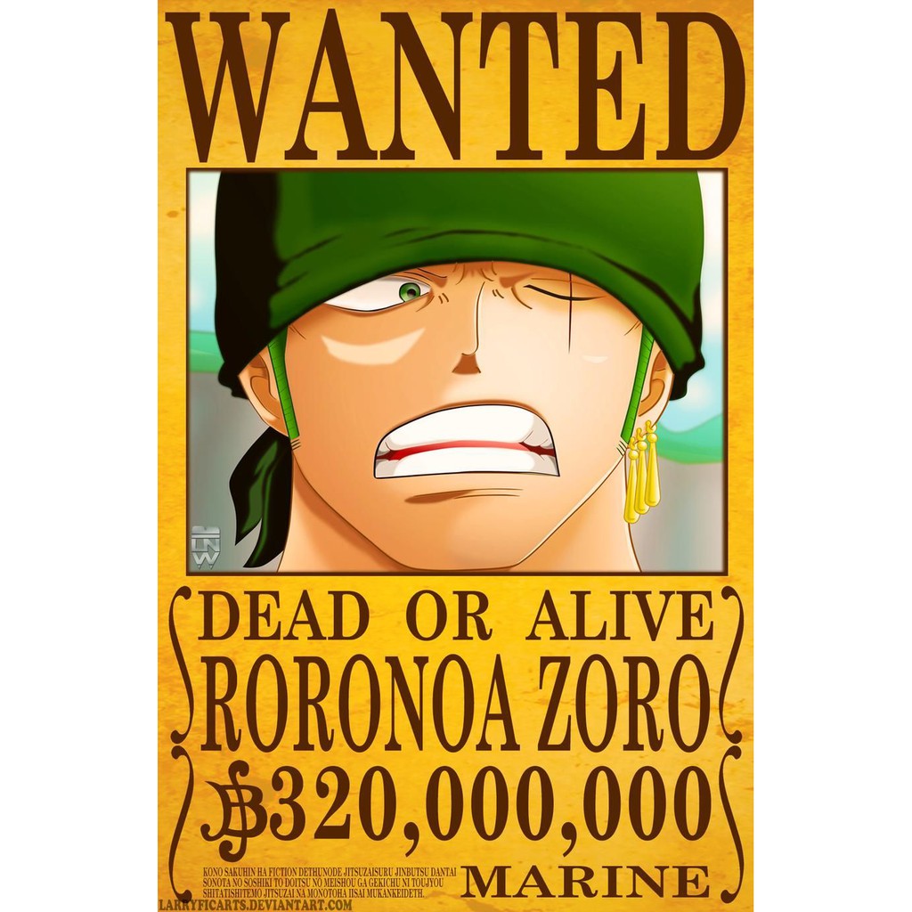 Sticker Poster Bounty One Piece Mugiwara Crew Vintage by Okashi Store-15