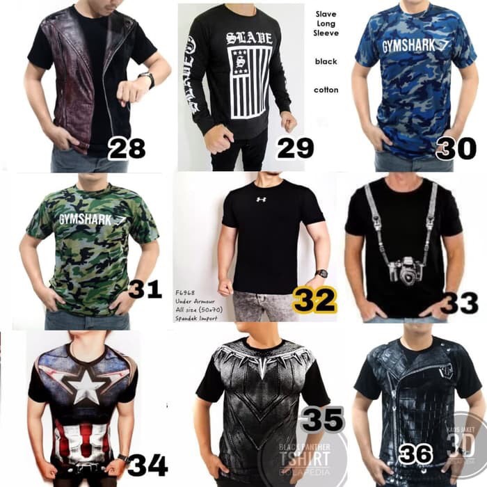 KAOS  BAJU KAOS SUPERMAN FULL BODY SUPERHERO GYM FITNES PRIA COWOK  COC KATOO
