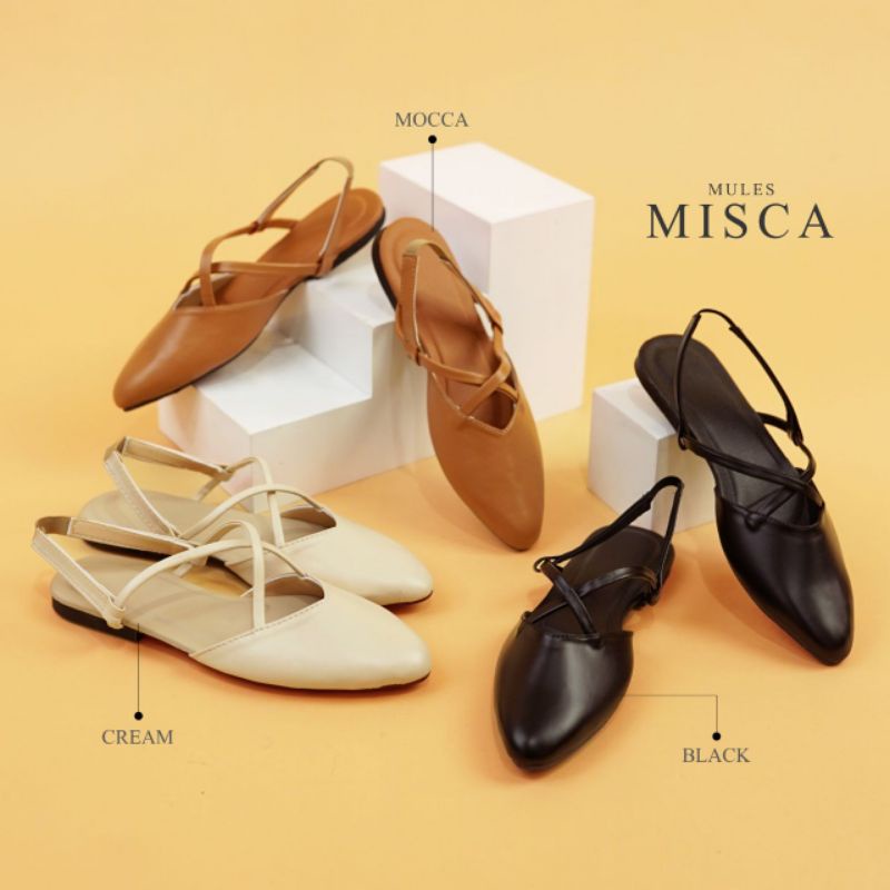 Sepatu Selop Wanita (Mules Misca)