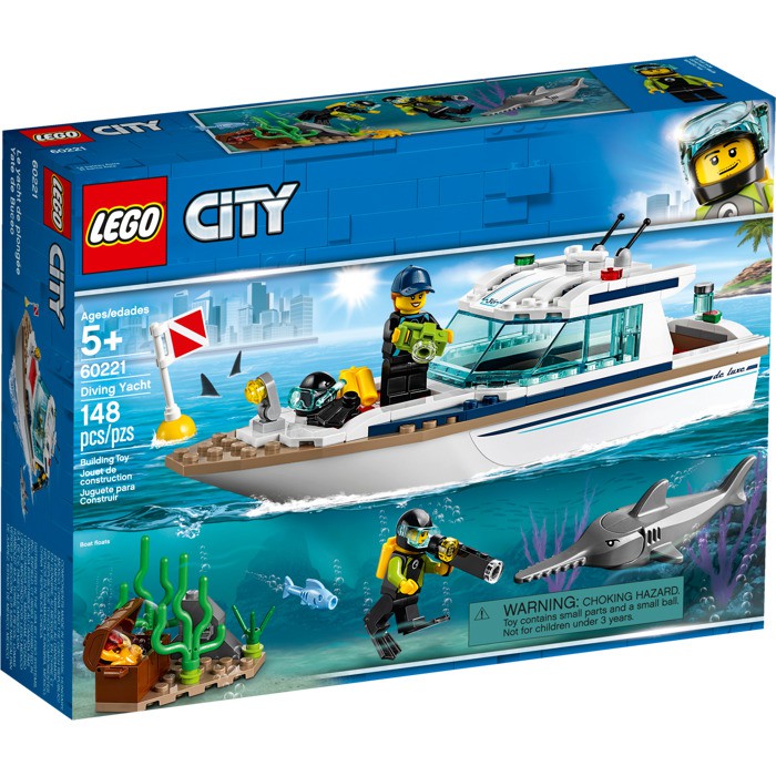 Lego  60221 City  Diving Yacht Shopee  Indonesia  Lego  60221 City  Diving Yacht Shopee  Indonesia